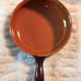 Italian Vintage Vulcania Clay Terracotta 9.75 Glazed Skillet
