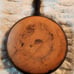 Italian Vintage Vulcania Clay Terracotta 9.75 Glazed Skillet
