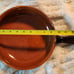 Italian Vintage Vulcania Clay Terracotta 9.75 Glazed Skillet