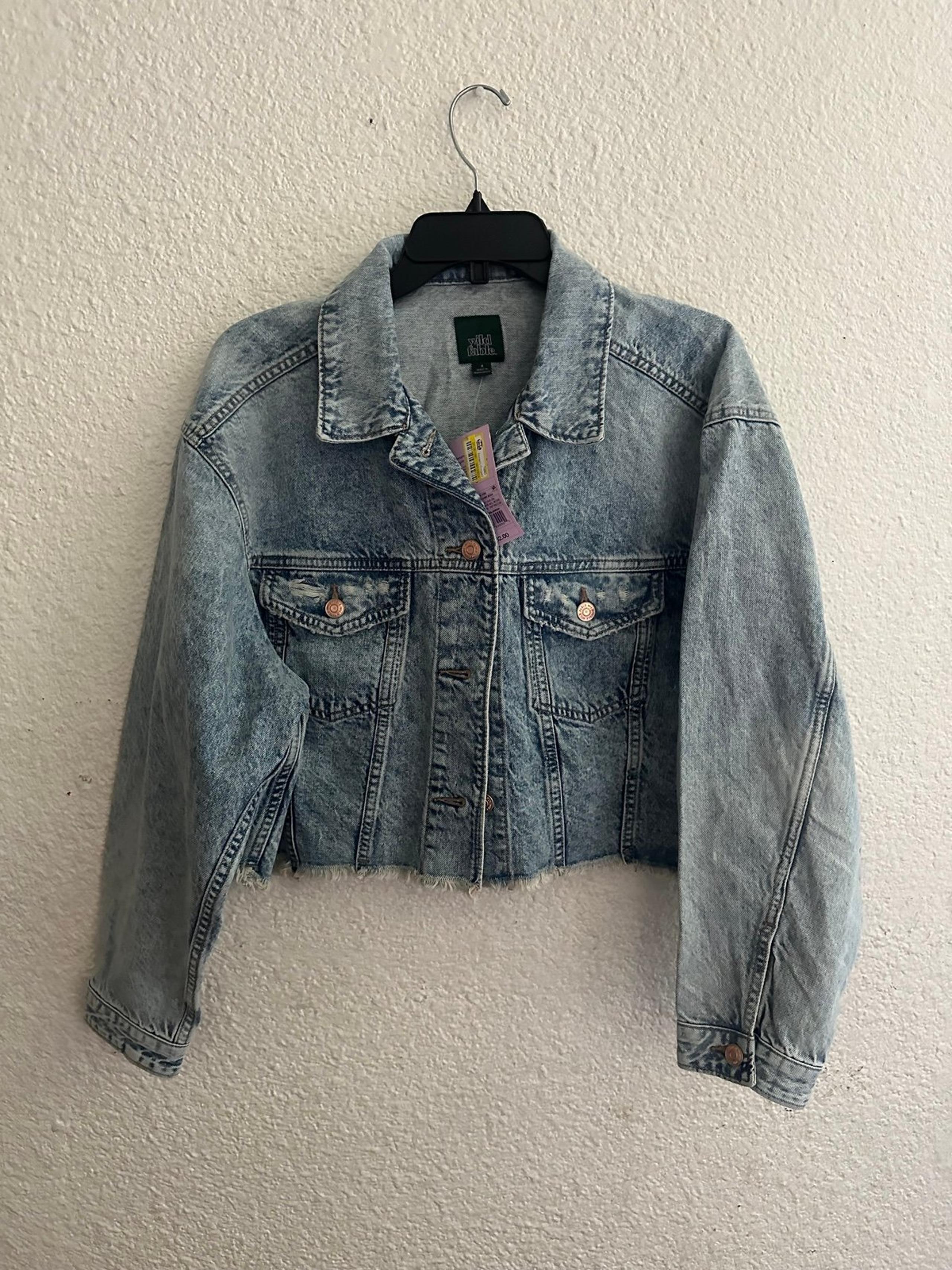 Jean Jacket ladies cropped light wash (S)