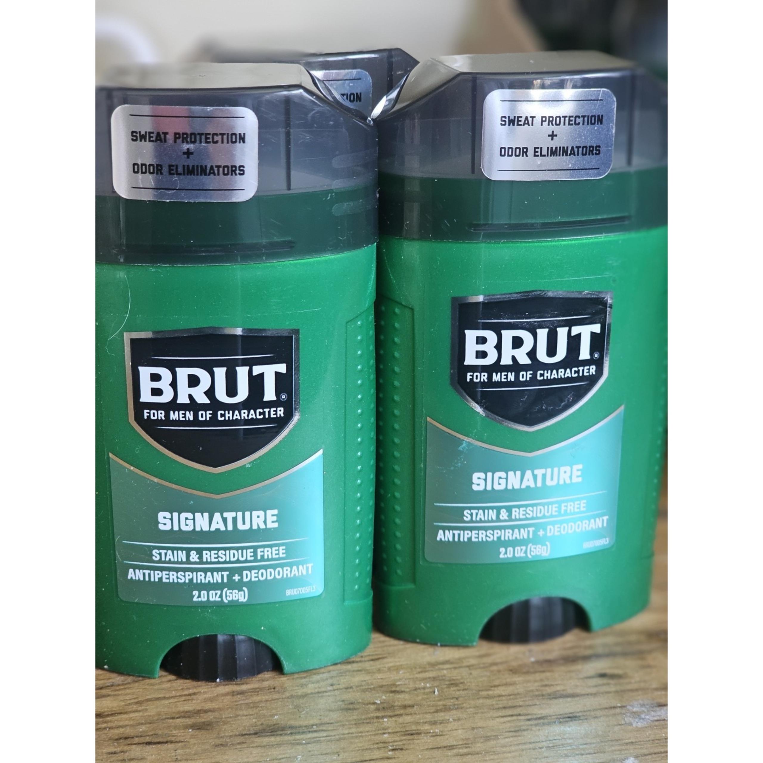 4 PACK Brut Deodorant Stick Oval Anti Perspirant for Men 2.0 oz ea EXP AUG 2027