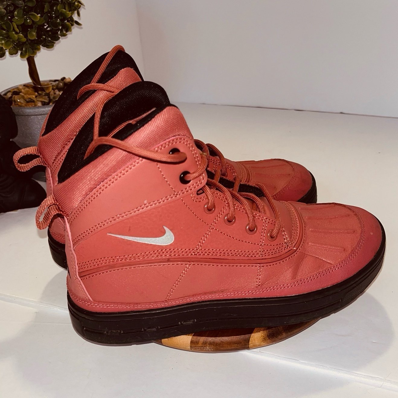 Nike ACG Woodside Boots Light Redwood Black 524872-800 GS Size 4.5Y