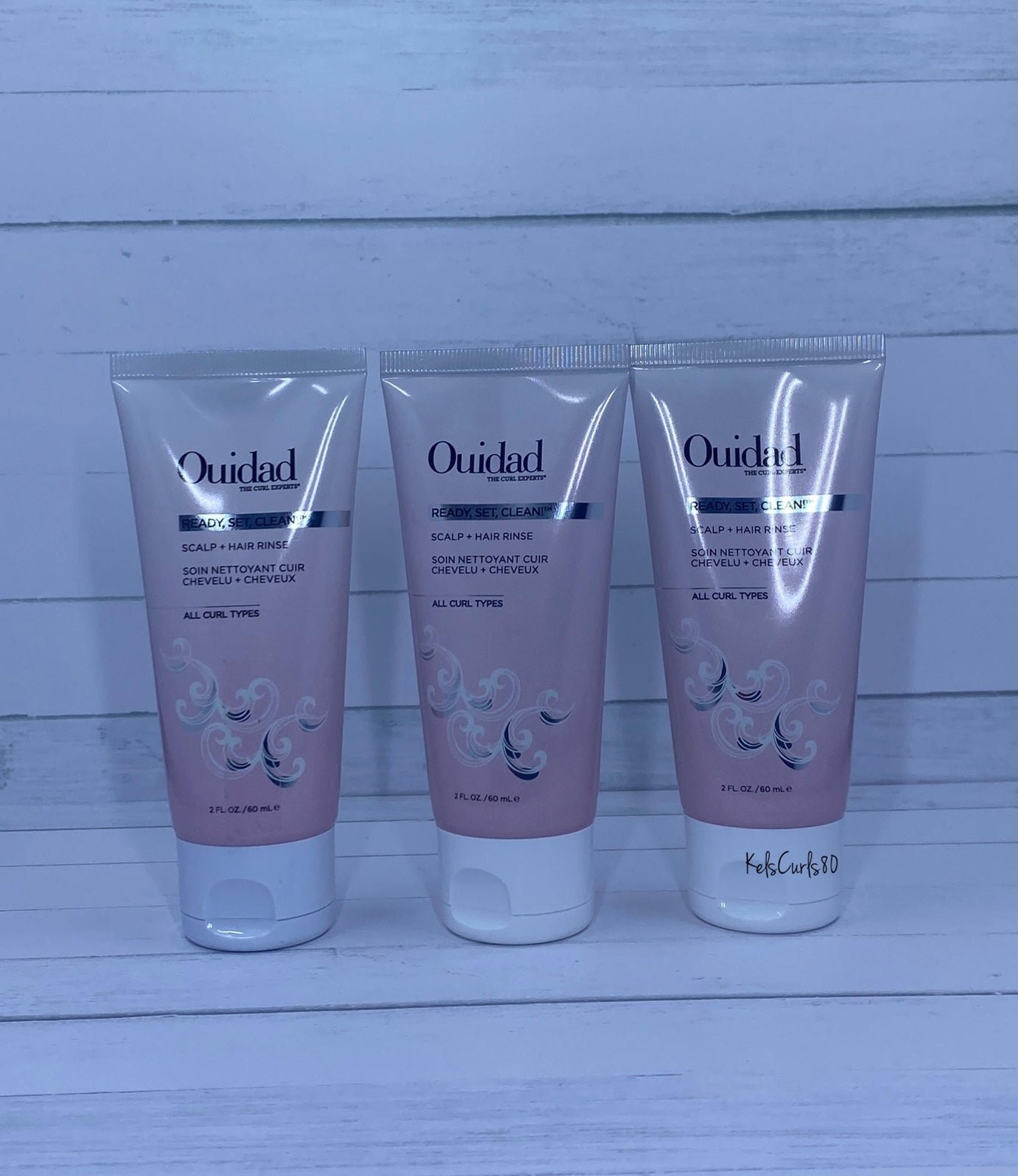 Ready, Set, Clean! Scalp + Hair Rinse (3) (2 oz each) - Ouidad