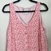 The Nines by Hatch Womens Maternity Dress Size L Pink Floral Sleeveless Sundress