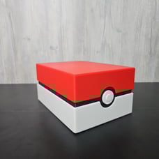 XL Top Loader Pokemon Card Storage Box with Removable Lid and Dual Row Storage