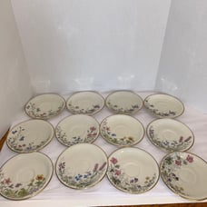 K & A Franconia-Krautheim Meadow Flowers Saucers (12)