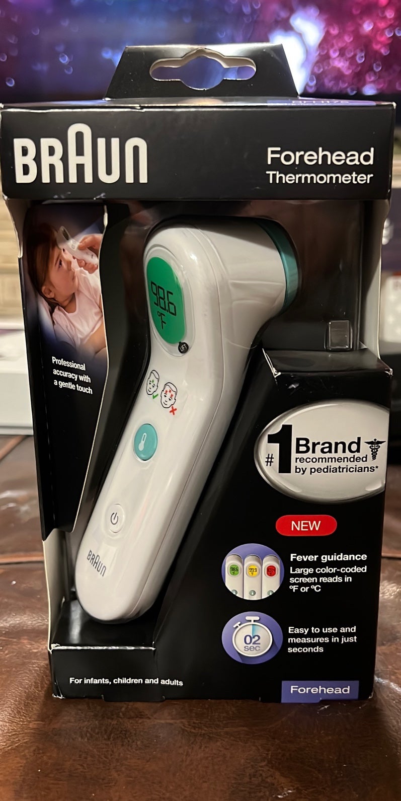 Braun Forehead Thermometer BFH175 US NEW Digital Baby Infant BFH 175 Thermoscan