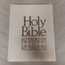 Holman Holy Bible White Hardcover 1970 King James Illustrated 9 x 11.5 x 2.5