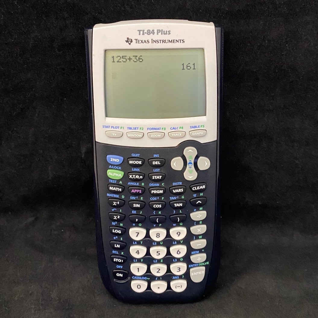 Texas Instruments Ti 84 Plus Graphing Calculator + Cover