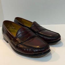 Cole Haan Penny Loafers Burgundy Leather Slip Ons 9.5