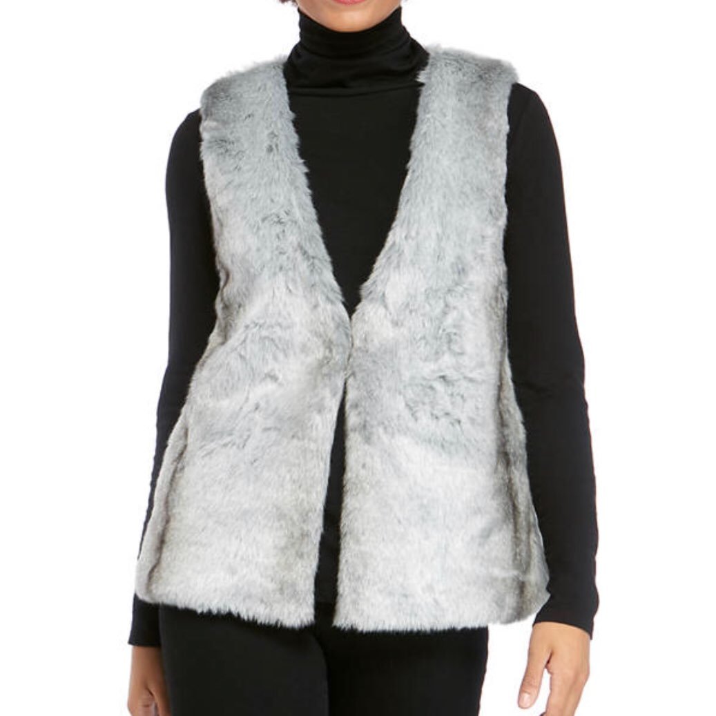NWT Philosophy Faux Fox Fur Vest