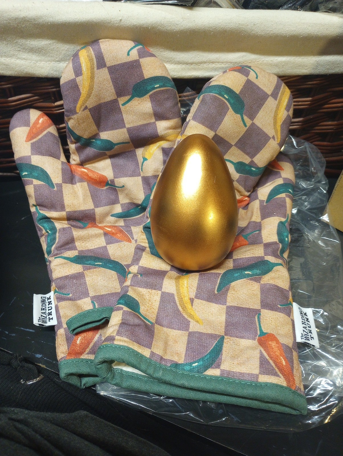 New Hagrid's oven mitts and baby Norbert dragon egg