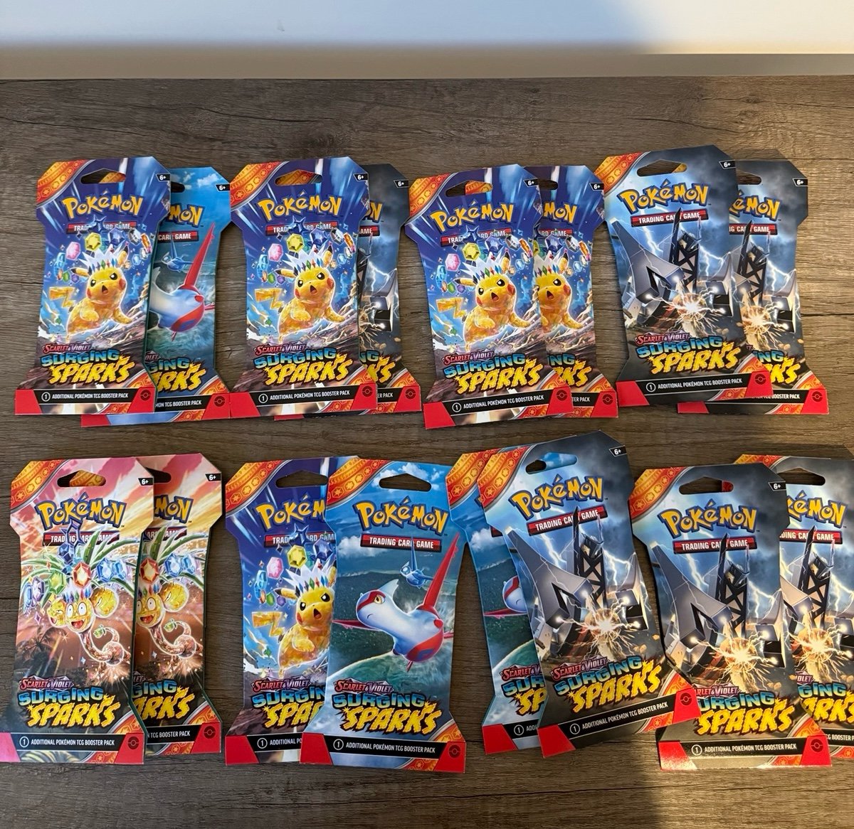 Pokémon booster packs 16x surging sparks