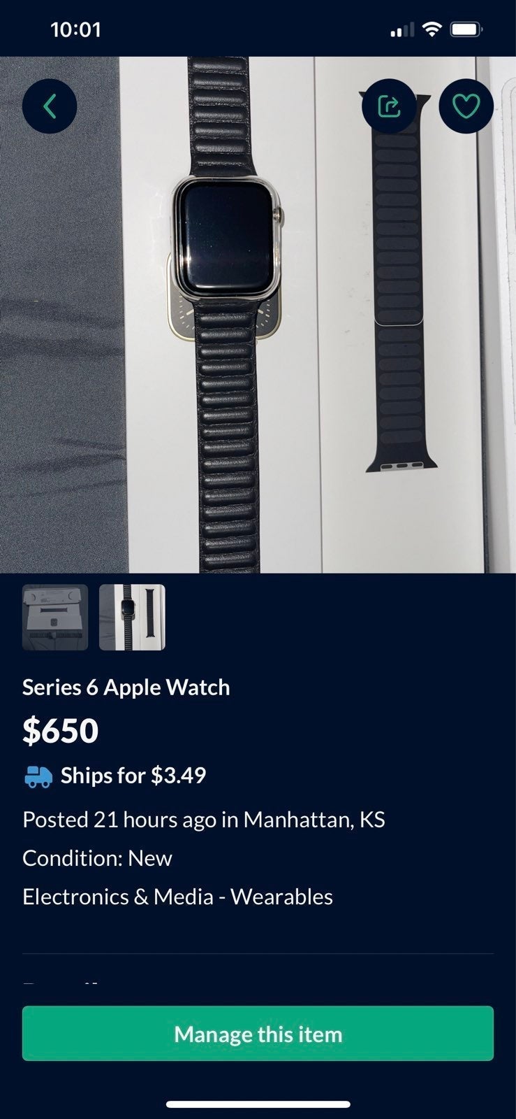 Apple Watch Series 6 44 mm Aluminum Gold