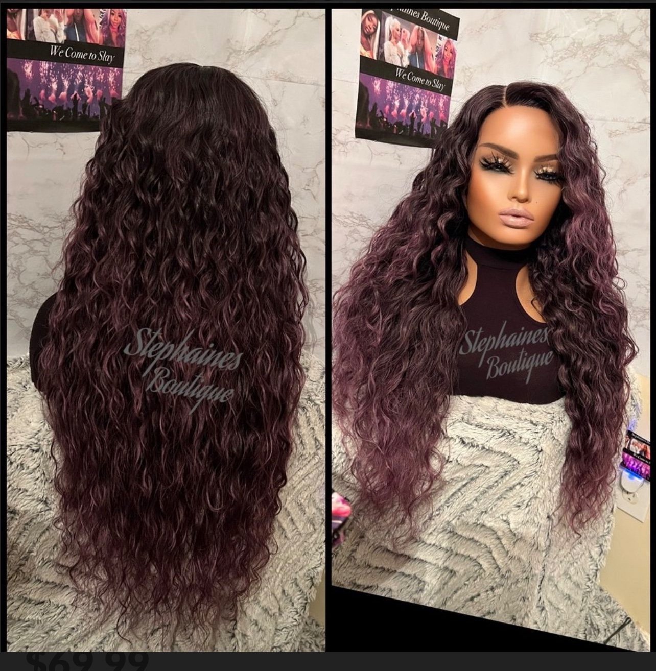 human hair blended lace front wigs