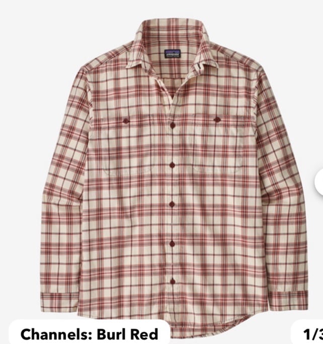 Patagonia Men's Long-Sleeved Pima Cotton Shirt burl red XXL