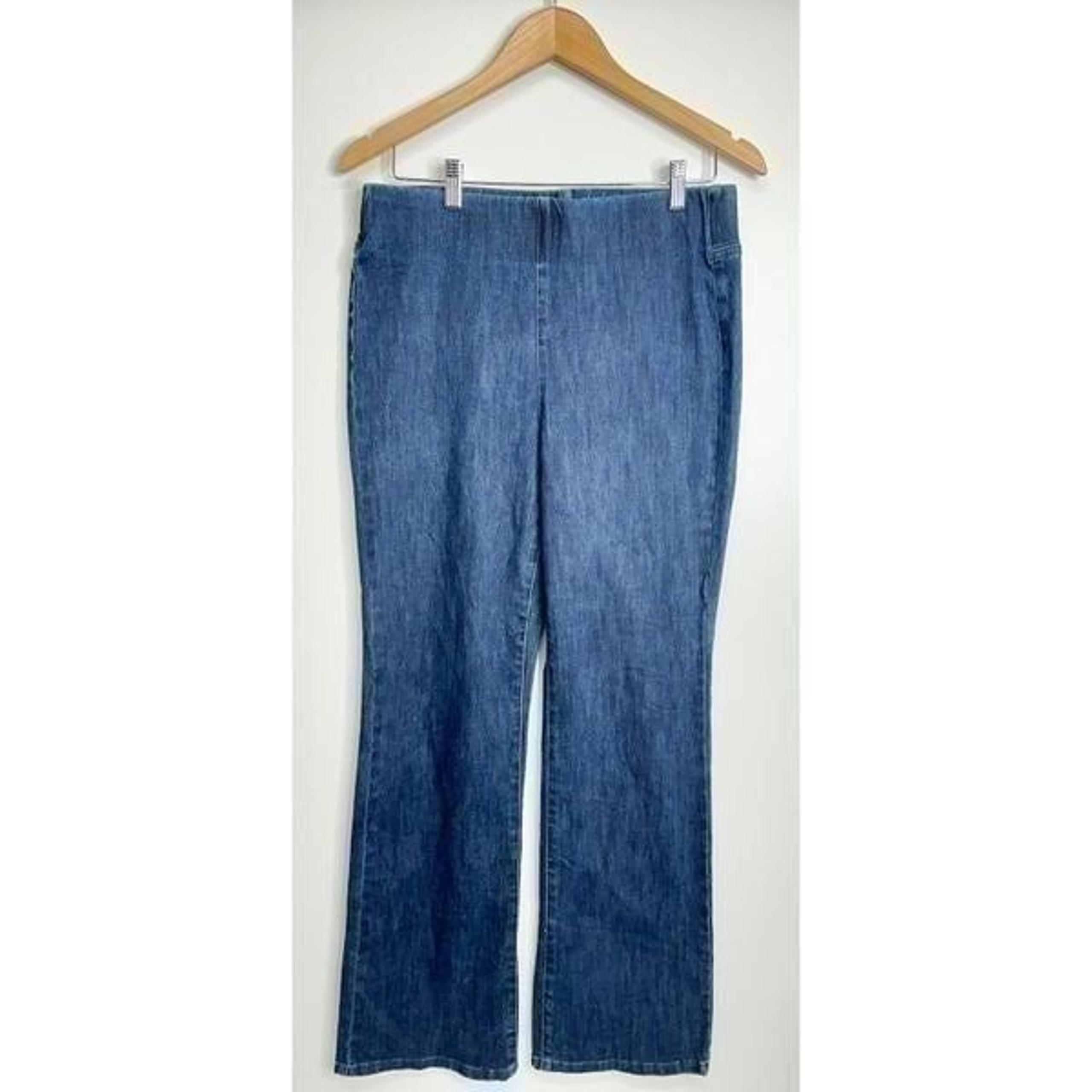 Soft Surroundings Pants Womens High Rise Elastic Waistband Jeans Size Medium