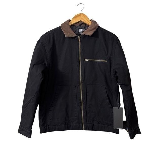 Lira Black Jacket Bomber Utility Black Size small new
