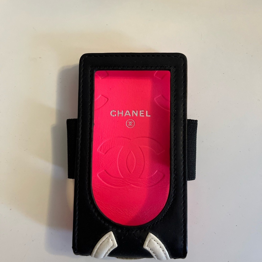 Authentic CHANEL Mini Ligne Cambon iPod Case