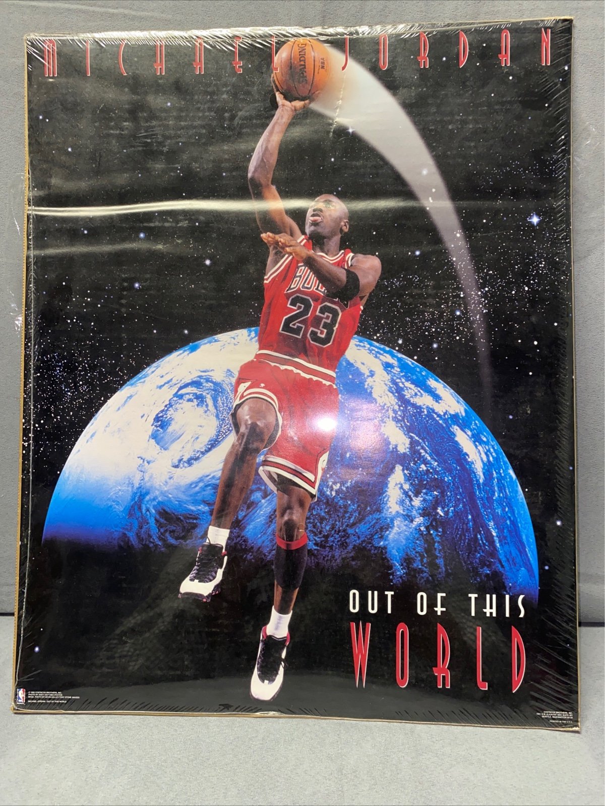 Rare 1995 Michael Jordan Original 16x20 Costacos Bro Poster Out Of This World