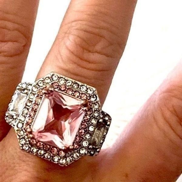 The Epic Millennial Pink Ring in 925 silver SIZE 6