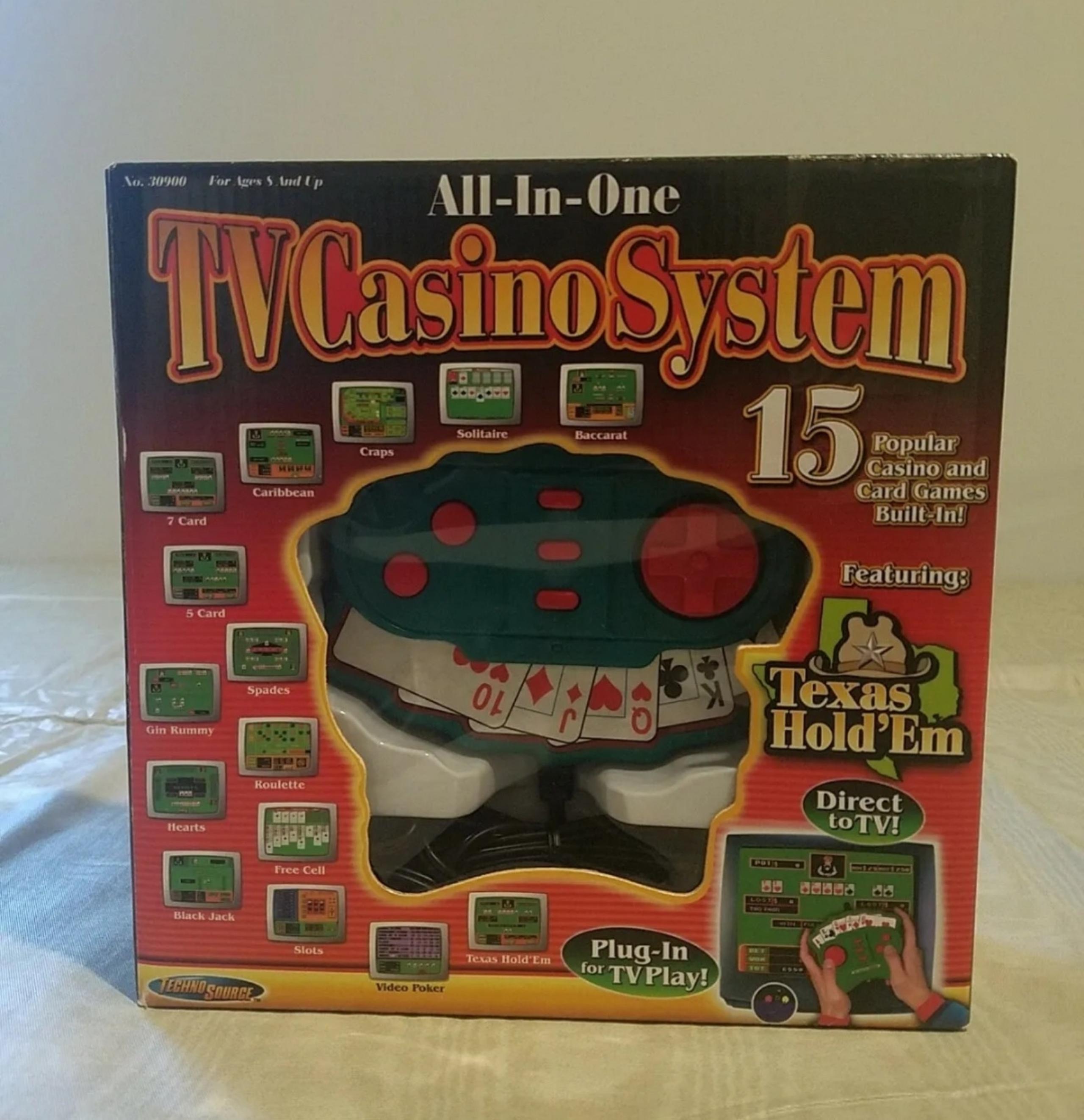 TECHNO Source All in One TV Casino System Plug in Play 15 Games. New