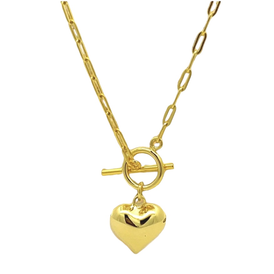 Touch of Love Necklace Gold tone