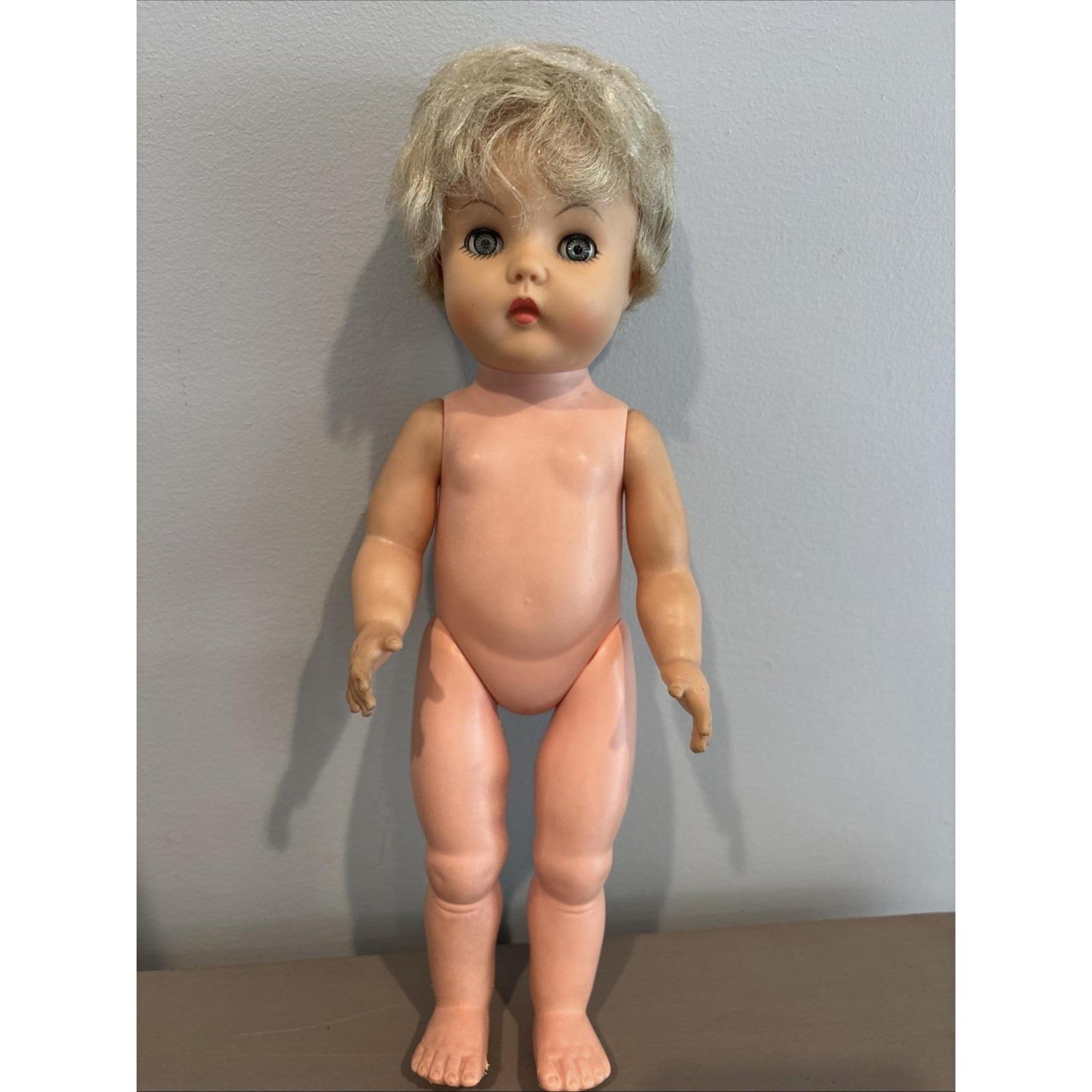 Vintage Plastic Vinyl Doll 12.5"