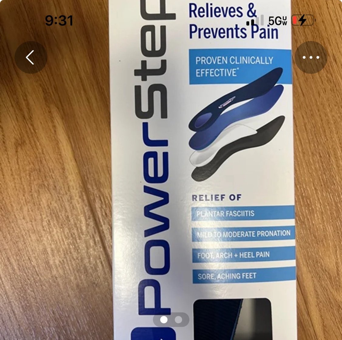 Orthotics Size 8 Men