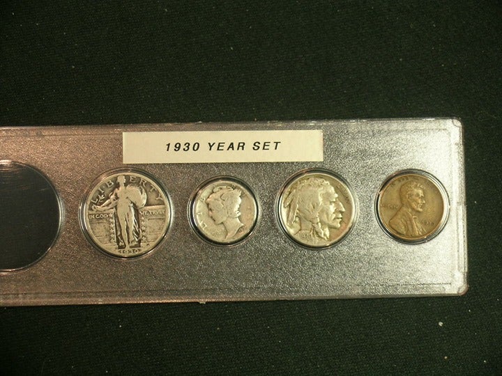 1930 Circulated Coin Year Set -- 4 Coins in set (Set#2)