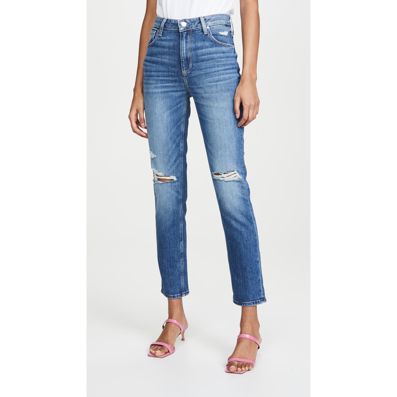 Paige 'Sarah' Blue Slim Denim Jeans Size 28