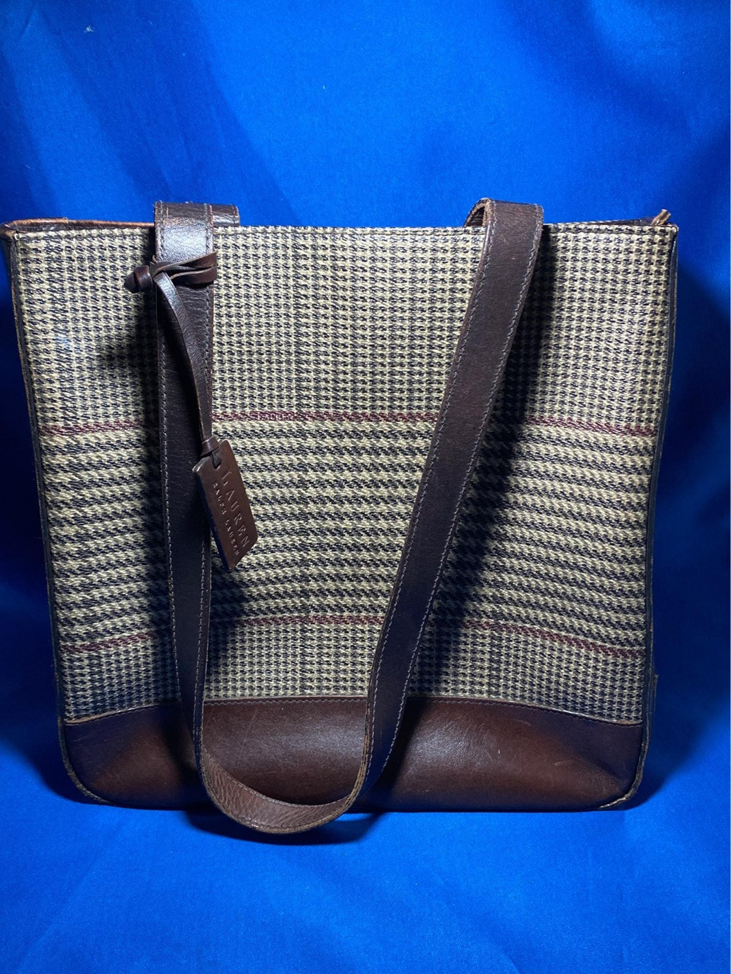 Vintage plaid Lauren Handbag