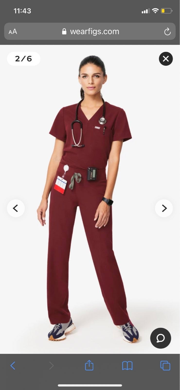 Figs Livingston Basic Scrub Pants XXS Petite