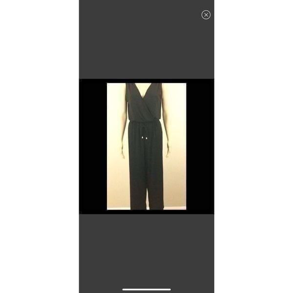 Spense black wide leg jumpsurt 10