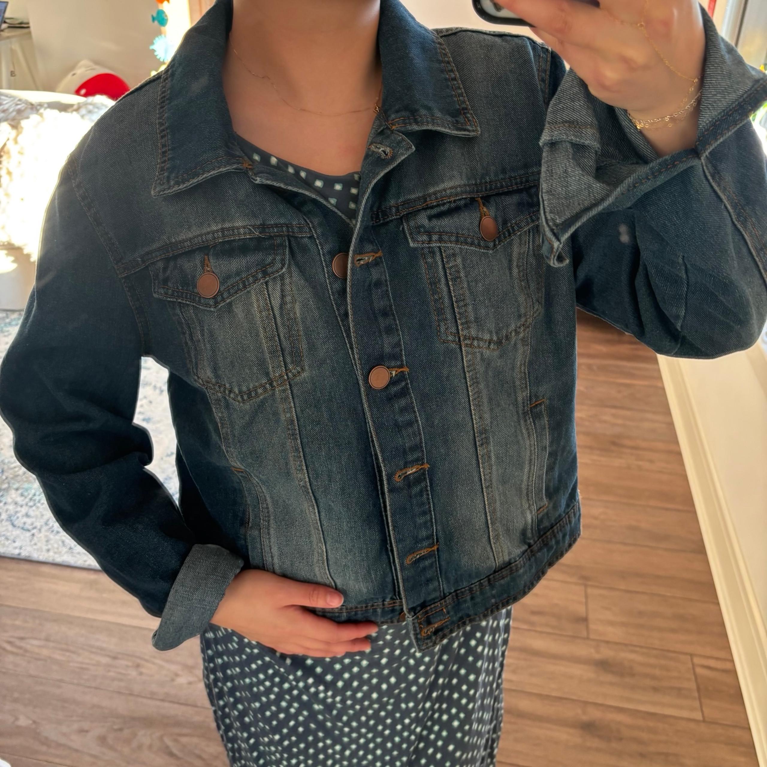 Y2K dollhouse denim light jacket size XL