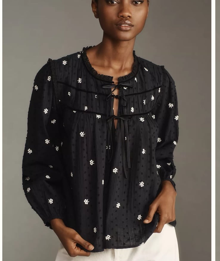 NWT Anthropologie Mille Colette Long-Sleeve Top