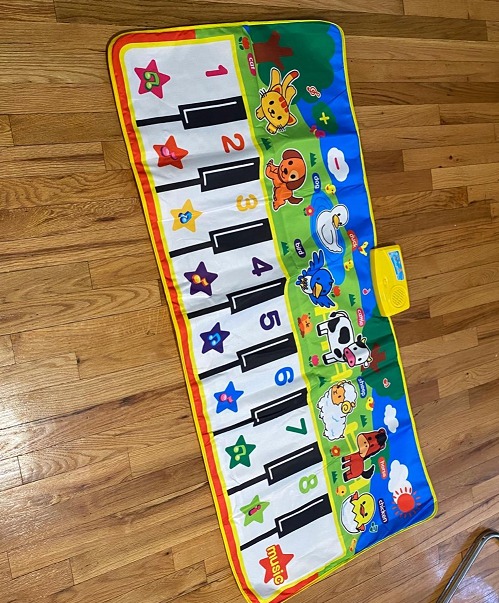 New Piano Mat, 53'' x 23'' Musical Toys for Toddlers Floor Piano Touch Playmat