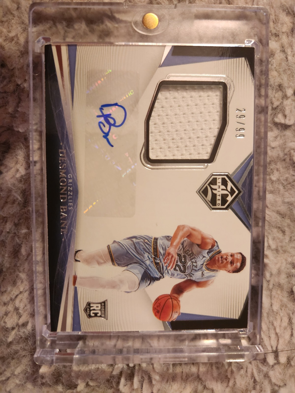 2020-21 Panini Chronicles Limited Desmond Bane RC Rookie Jersey AUTO #29/99