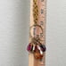 Vintage Multicolored CZ Teardrop Charms Gold-tone Cable Chain 34” Necklace 111g.