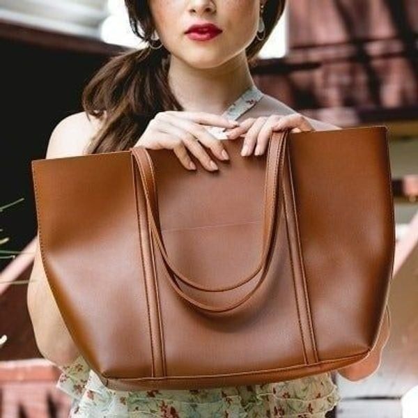 Henny & Lev - Danielle Tote Bag in Cognac