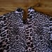 Ganni Pleated Georgette Leopard Print Mini Dress Small