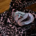 Ganni Pleated Georgette Leopard Print Mini Dress Small