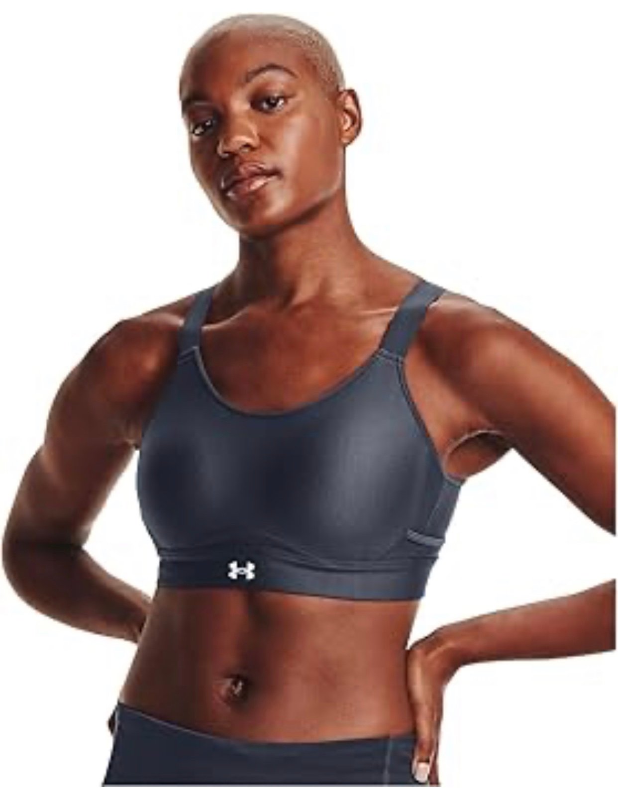 NWT Under Armour Women’s Eclipse High Impact Sport Bra, Charcoal Size 34B