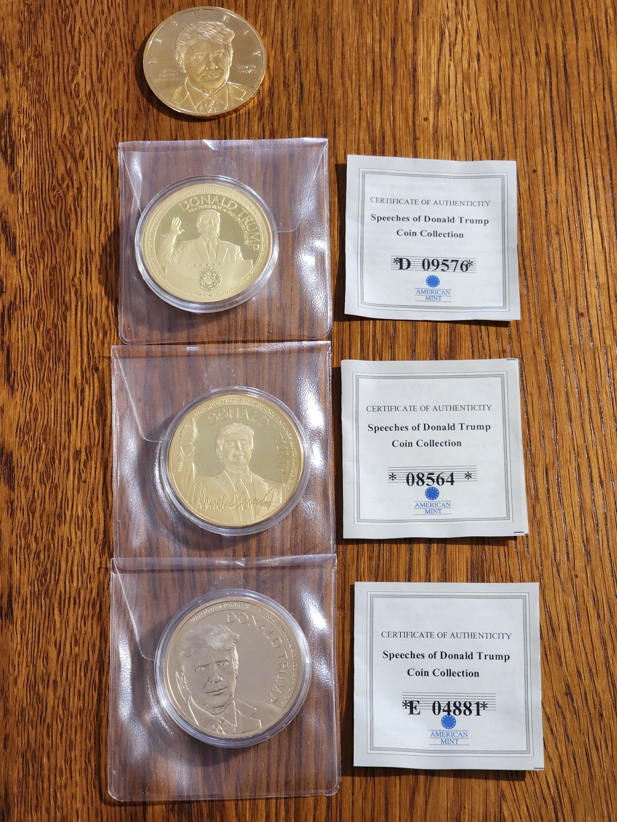 American Mint Donald Trump Gold Collector Coins
