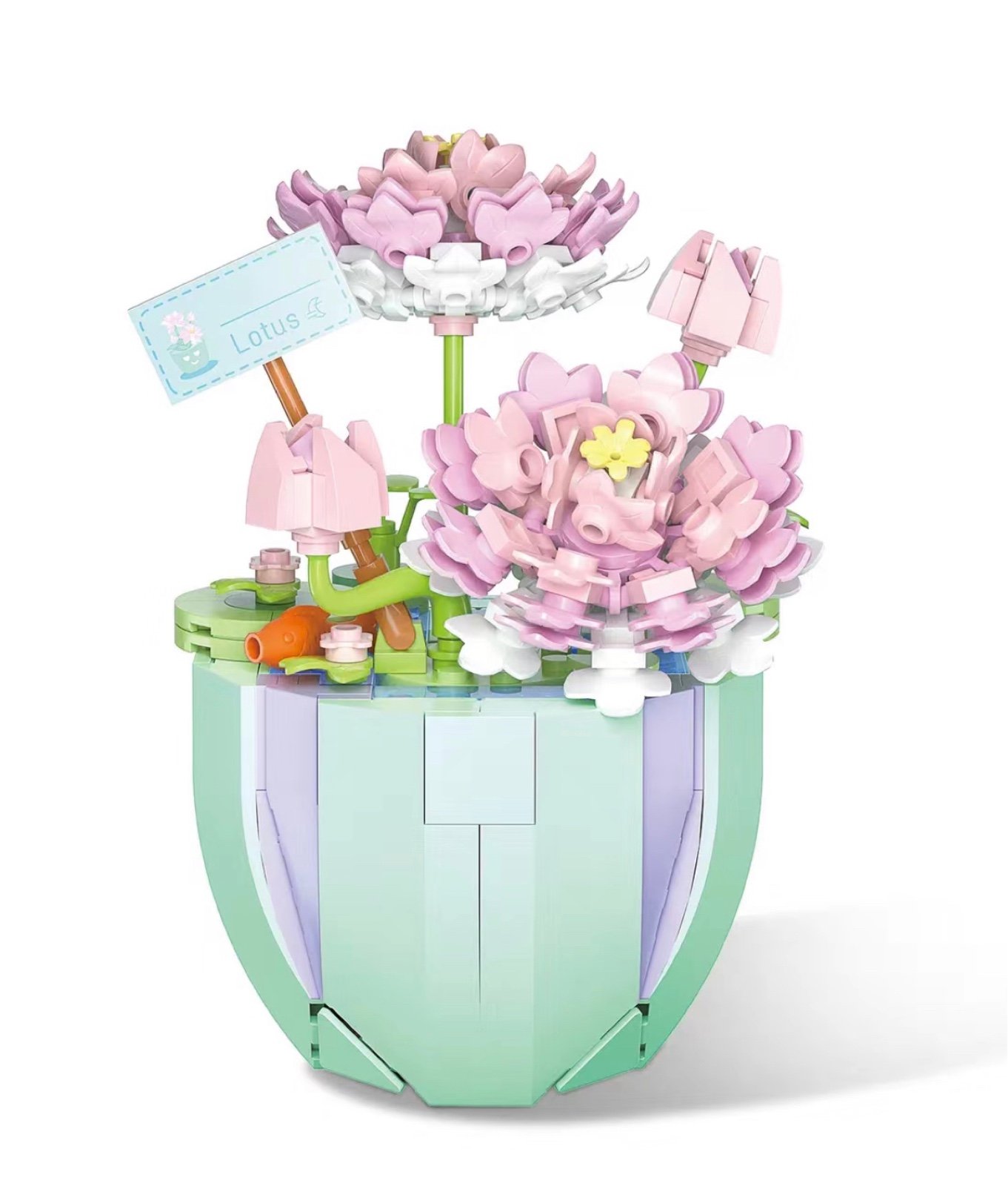 Creative Lotus Flower Building Block Kit