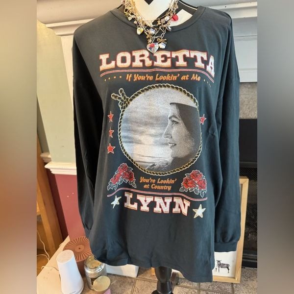 Daydreamer LA Loretta Lynn country long sleeve tee size medium