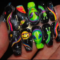 Lisa Frank Press on Nails