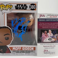Giancarlo Esposito Signed Star Wars Mandalorian Moff Gideon Funko POP JSA COA