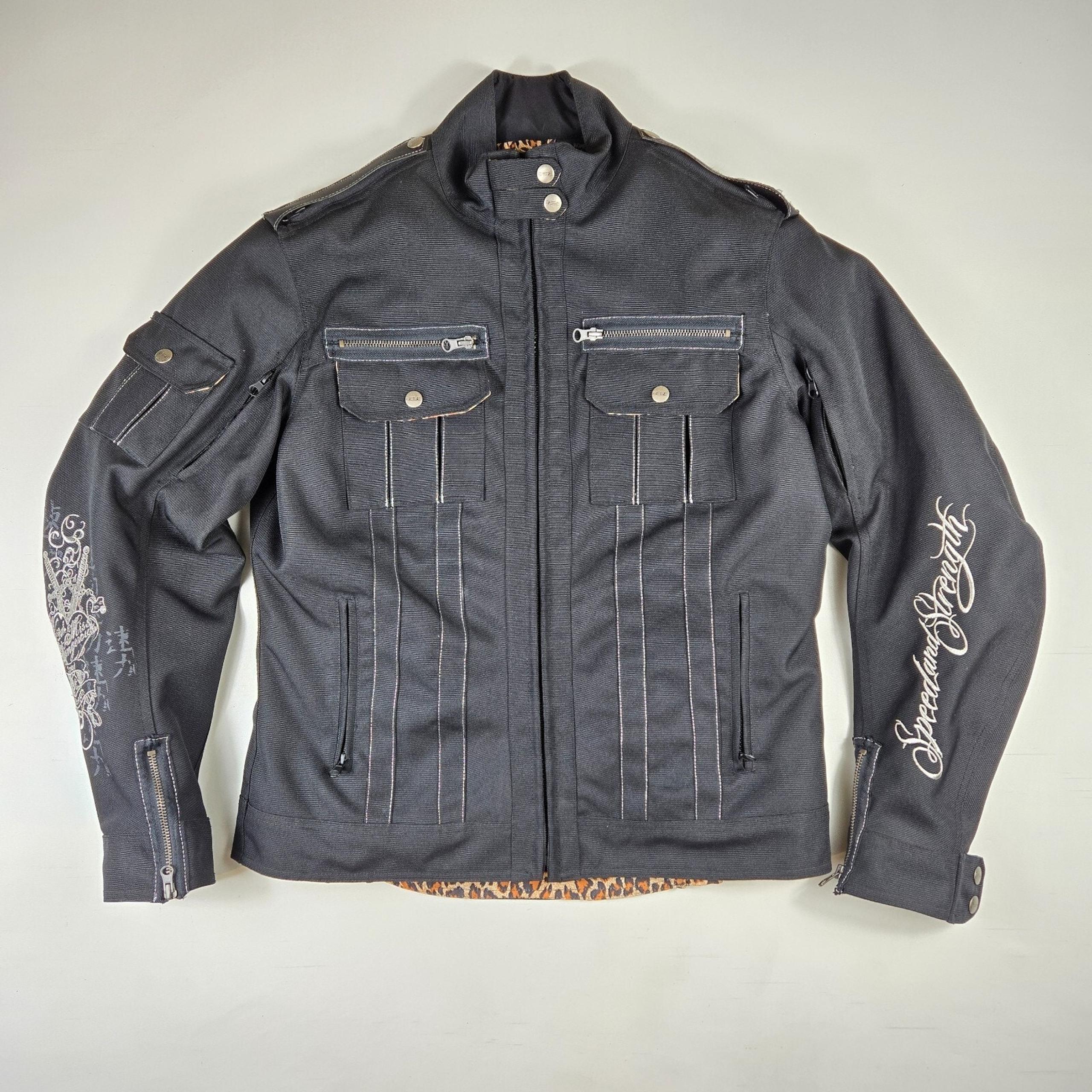 Speed and Strength Little Miss Dangerous Women's Motorcycle Jacket Large Black