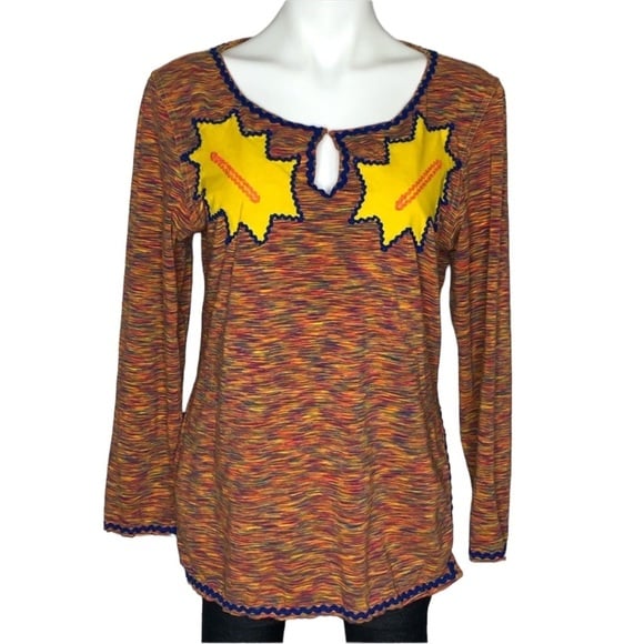 Moschino brush stroke long sleeved top medium